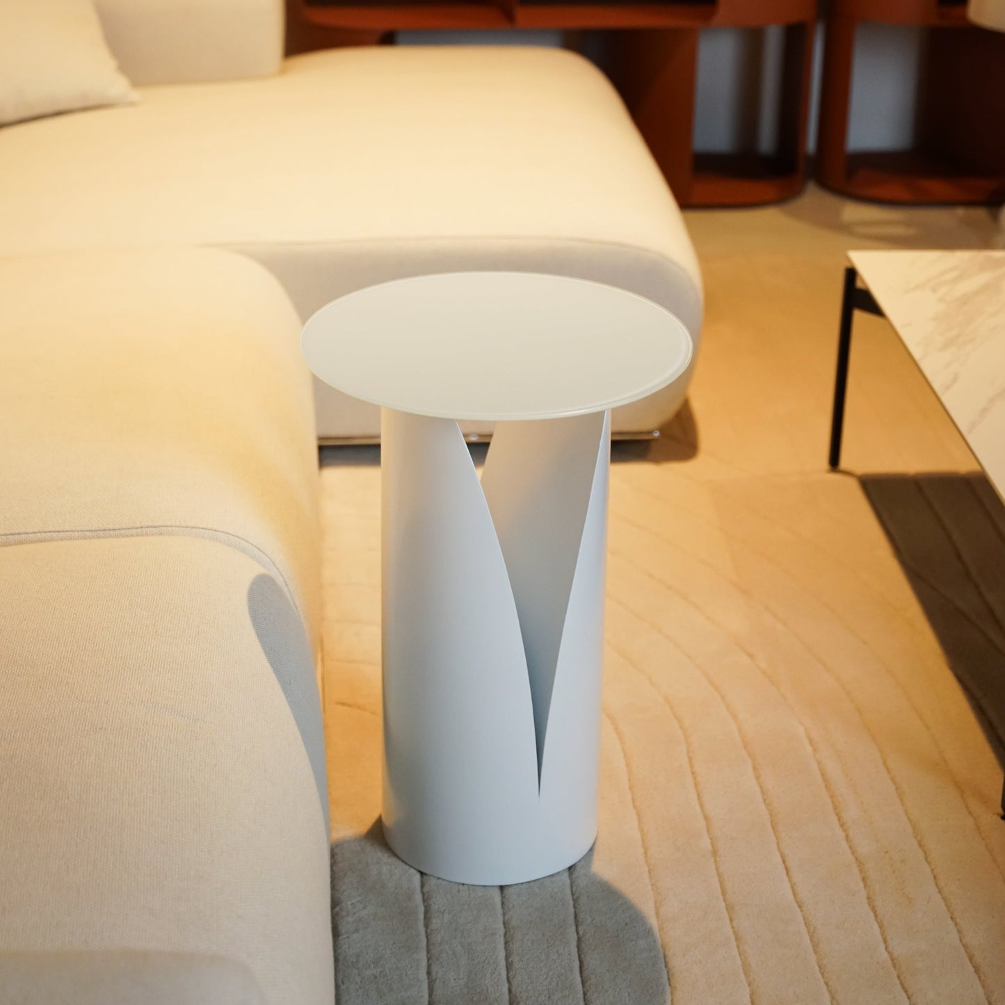 Lola White Side Table